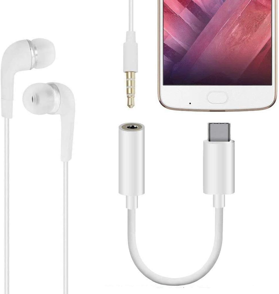 2 Pack USB C to 3.5mm Headphone Jack Adapter Type C Port Audio Aux Cable Dongle Compatible with iPhone 16/15/15 Plus/15 Pro/15 Pro Max/iPad/Pixel, Samsung Galaxy S23 S22 S21 S20 Ultra Z Flip/Note