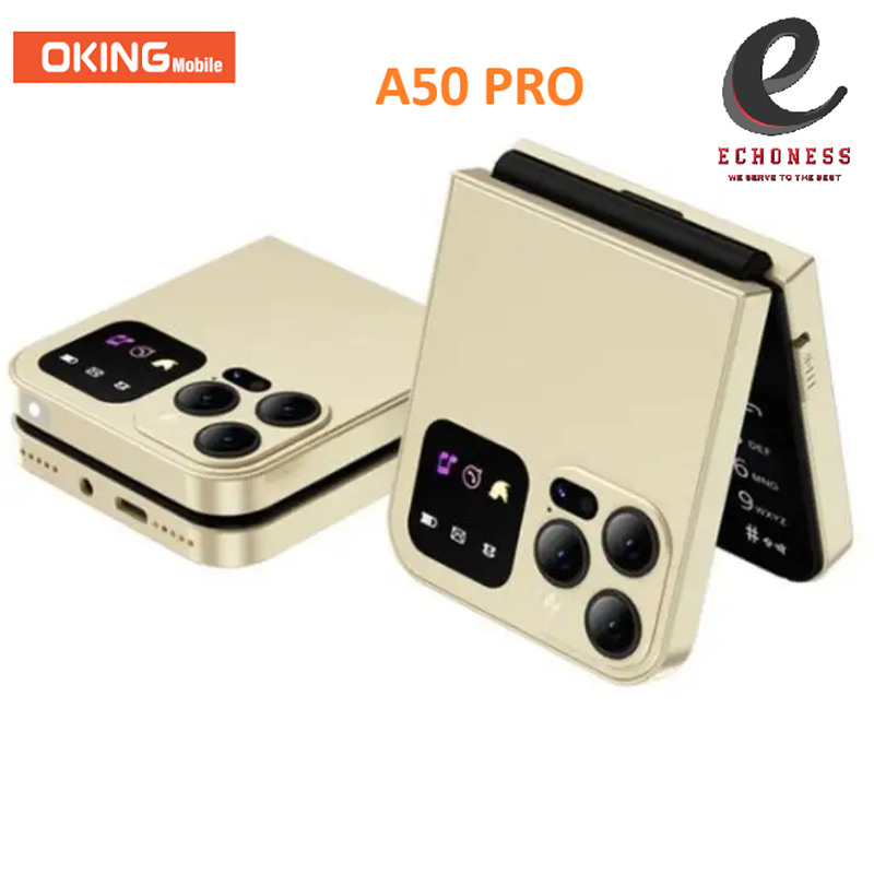 NEW ARRIVAL Oking A50 Pro Flip Phone, 2.6″ (Dual SIM), Wireless FM