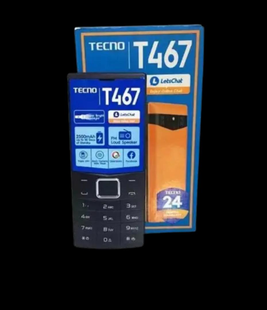 NEW ARRIVAL TECNO T467 2.4'' TRIPLE (3) SIM CARD SLOT FM BATTERY 2500MAH BACK CAMERA WITH FLASH MEMORY: 64MBROM+64MB RAM KABAMBE/FEATURE PHONE