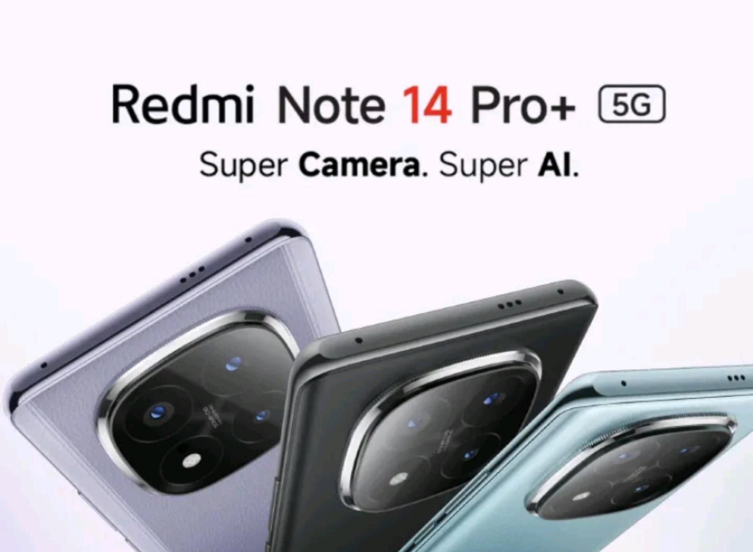 XIAOMI REDMI NOTE 14 Pro+ 5G Smartphone  6.67'' AMOLED  Display  12GB + 512GB ROM 200MP +8MP+2MP Triple Camera 20MP Front Camera Snapdragon 685 5110mAh Battery  Dual SIM PHONE