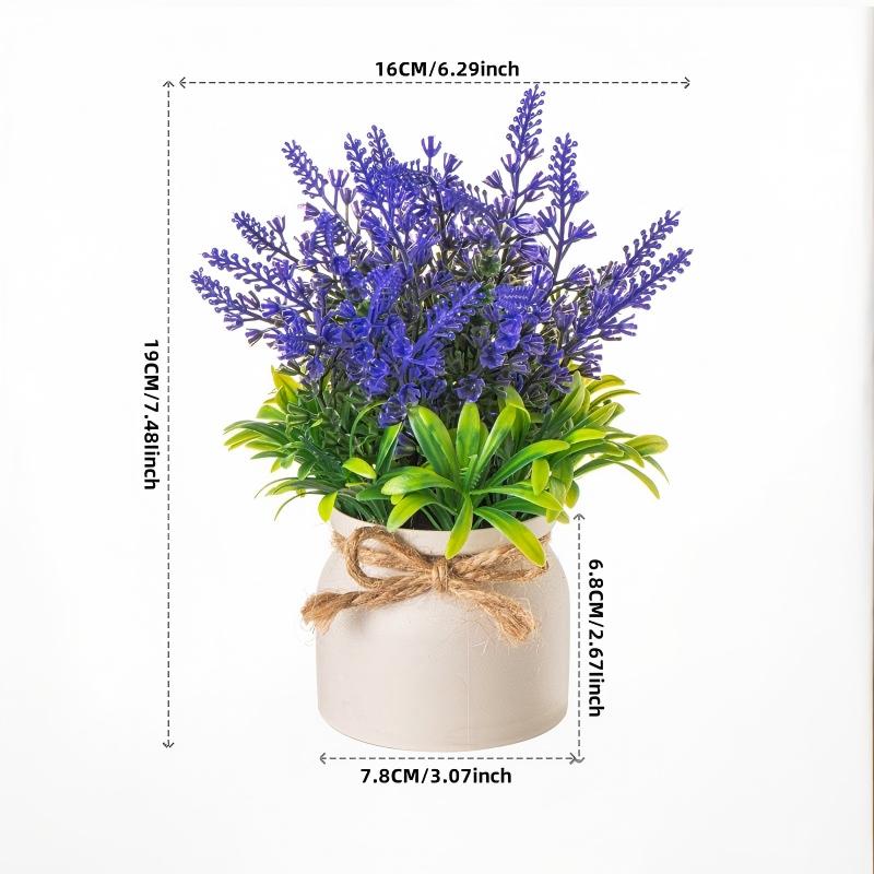 Artificial Pot Flowers Small Fake Plants with Pot Mini Potted Plants for House Office Tabletop Decoration