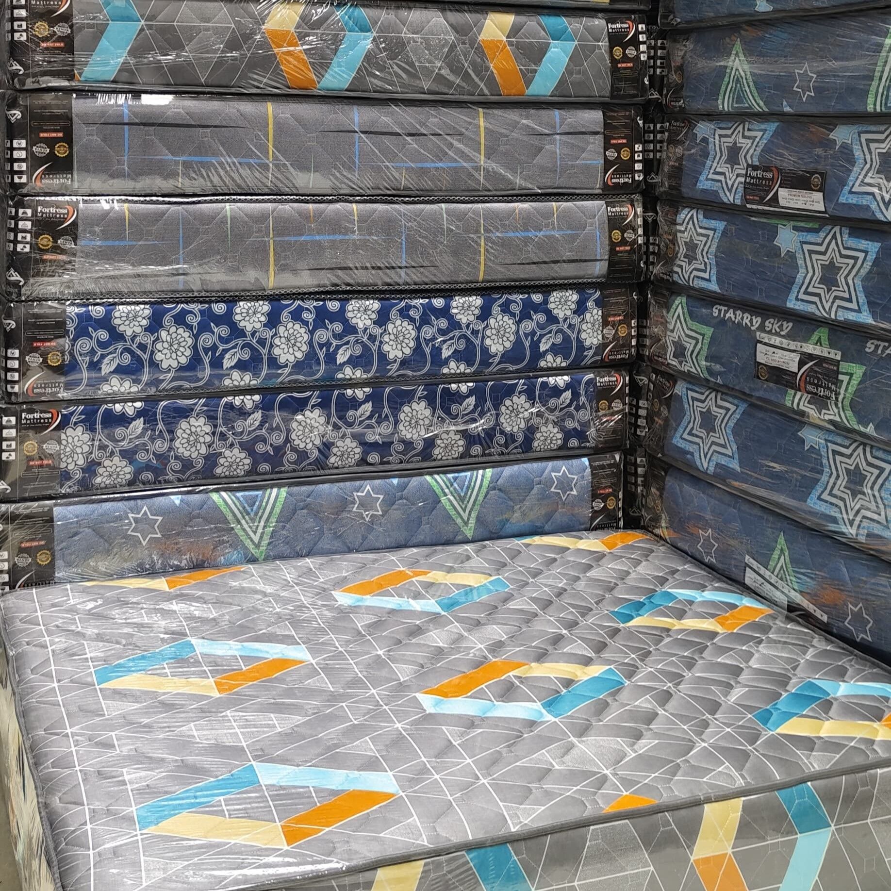 Fortress Premium Mattress [Greyish 08] - Orthopedic - Long Lasting - High Density- High Quality - Quilted Mattress
