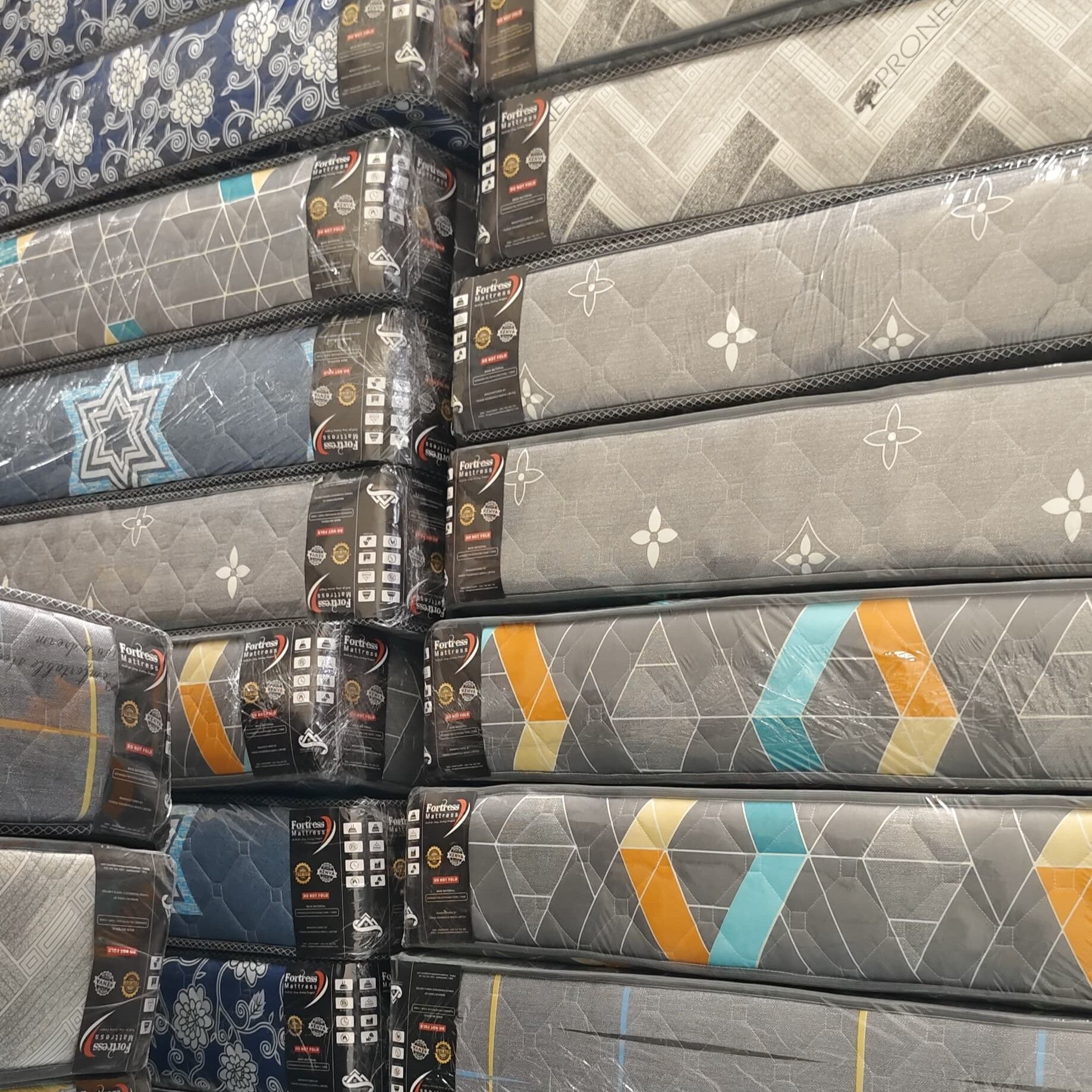 Fortress Premium Mattress [Greyish 08] - Orthopedic - Long Lasting - High Density- High Quality - Quilted Mattress