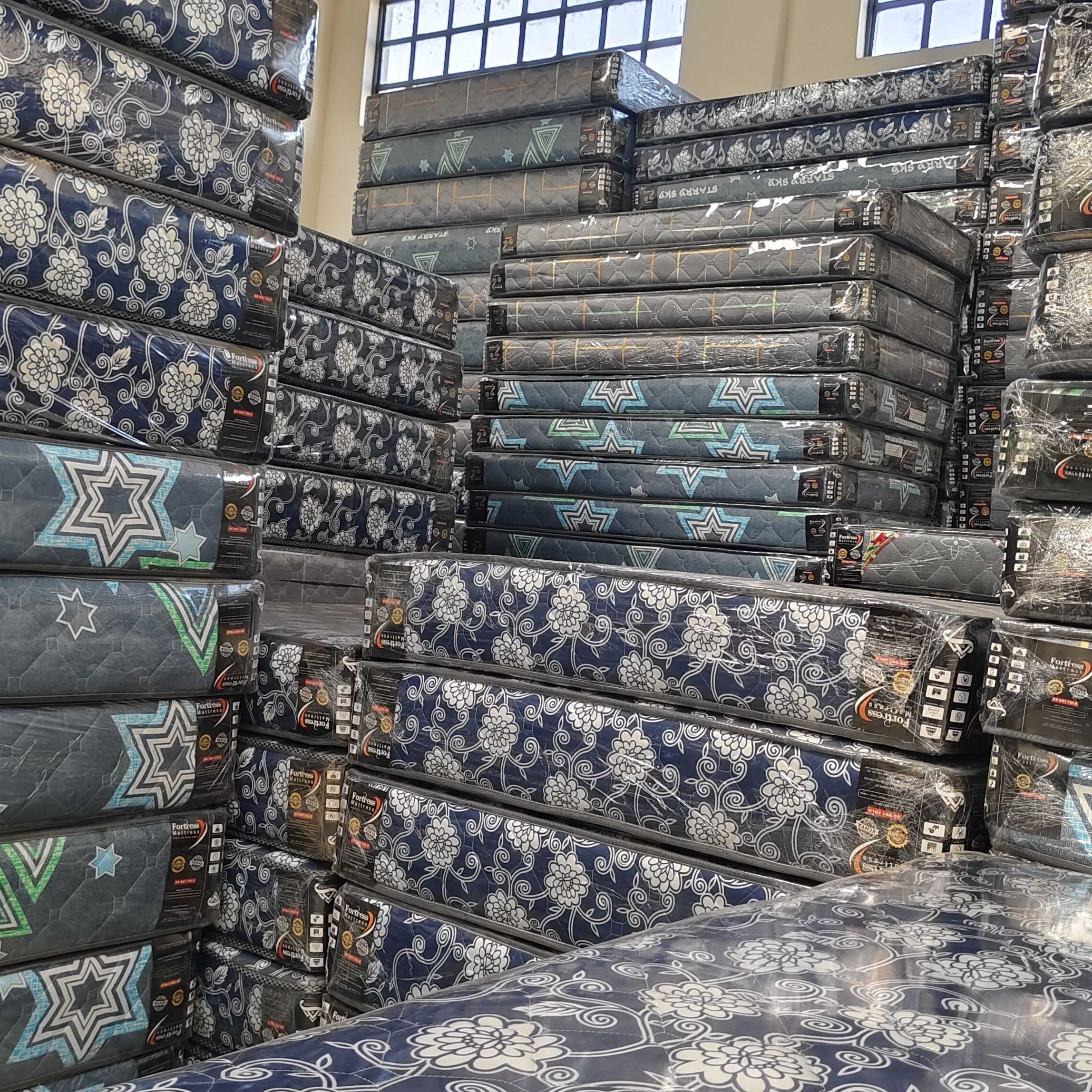Fortress Premium Mattress [Greyish 08] - Orthopedic - Long Lasting - High Density- High Quality - Quilted Mattress