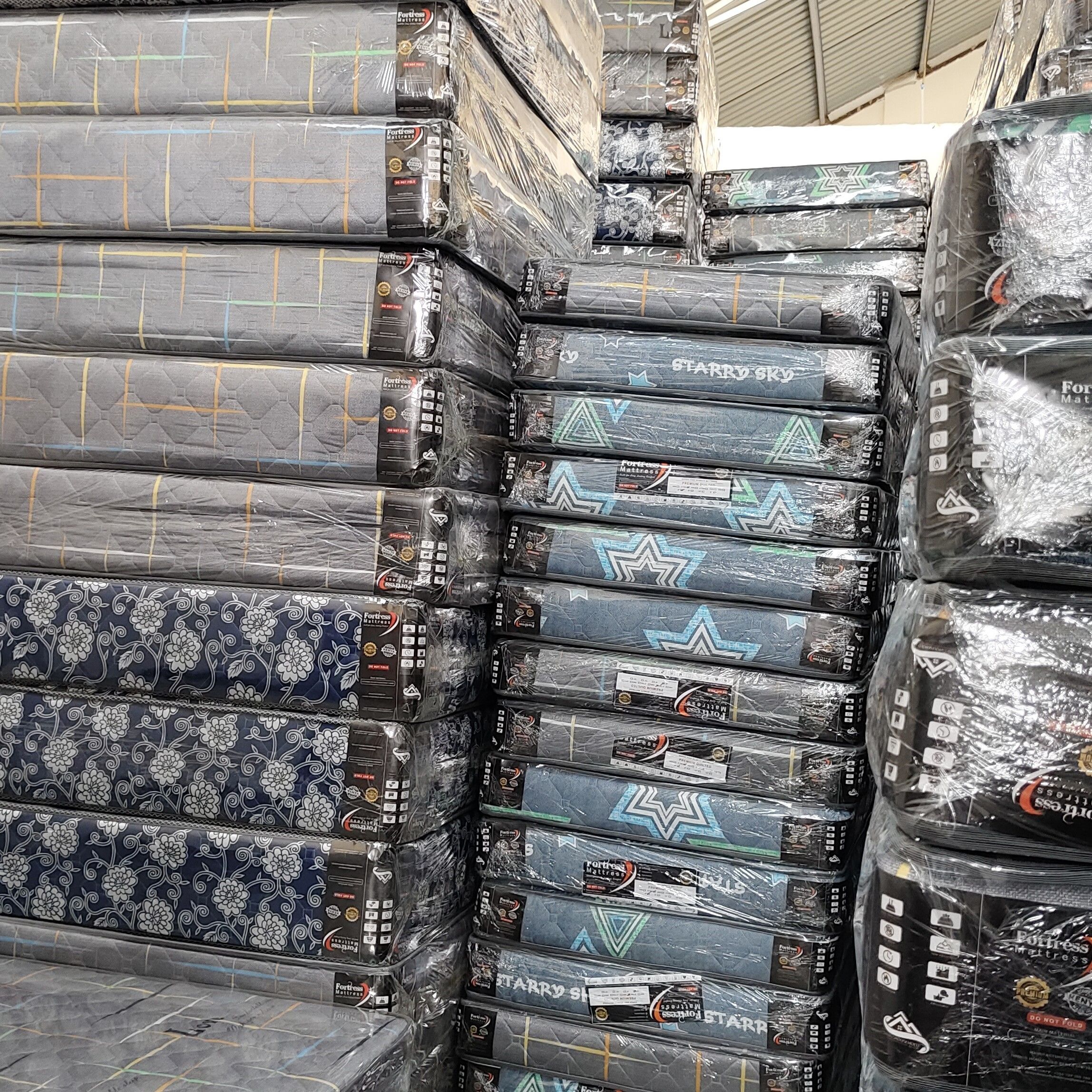 Fortress Premium Mattress [Greyish 08] - Orthopedic - Long Lasting - High Density- High Quality - Quilted Mattress
