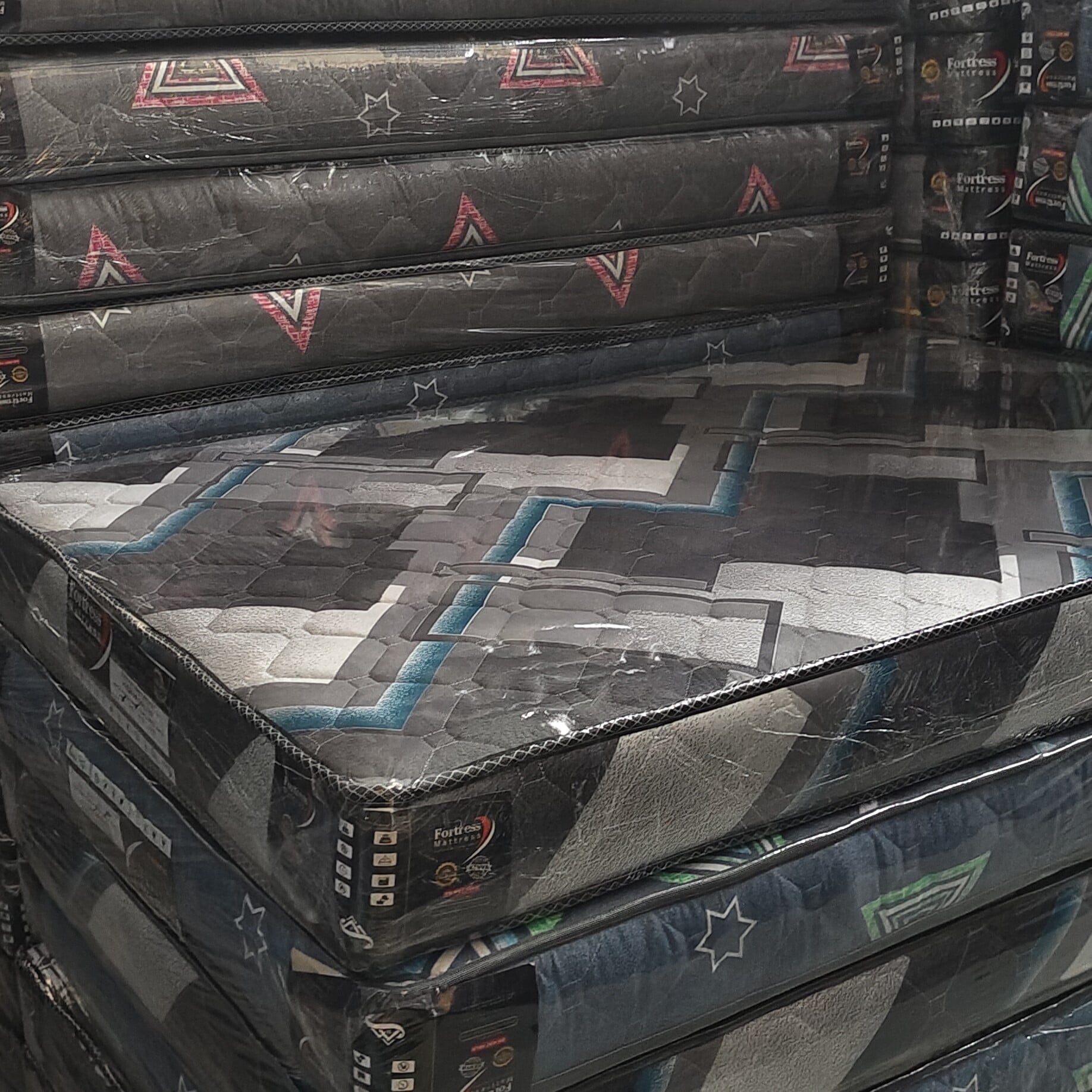 Fortress Premium Mattress [Greyish 09] - Orthopedic - Long Lasting - High Density- High Quality - Quilted Mattress