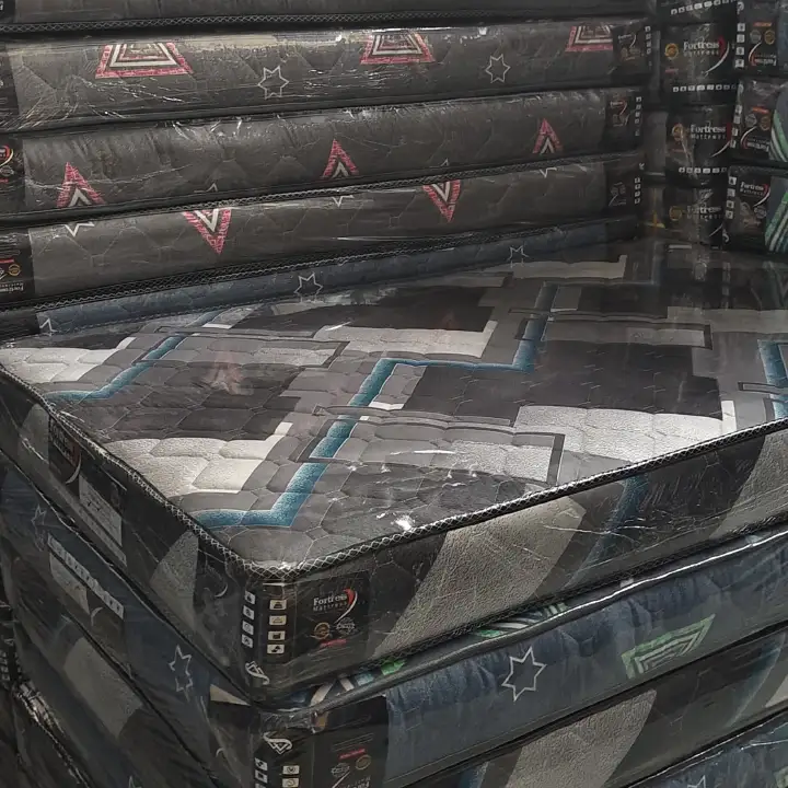 Fortress Premium Mattress [Greyish 09] - Orthopedic - Long Lasting - High Density- High Quality - Quilted Mattress