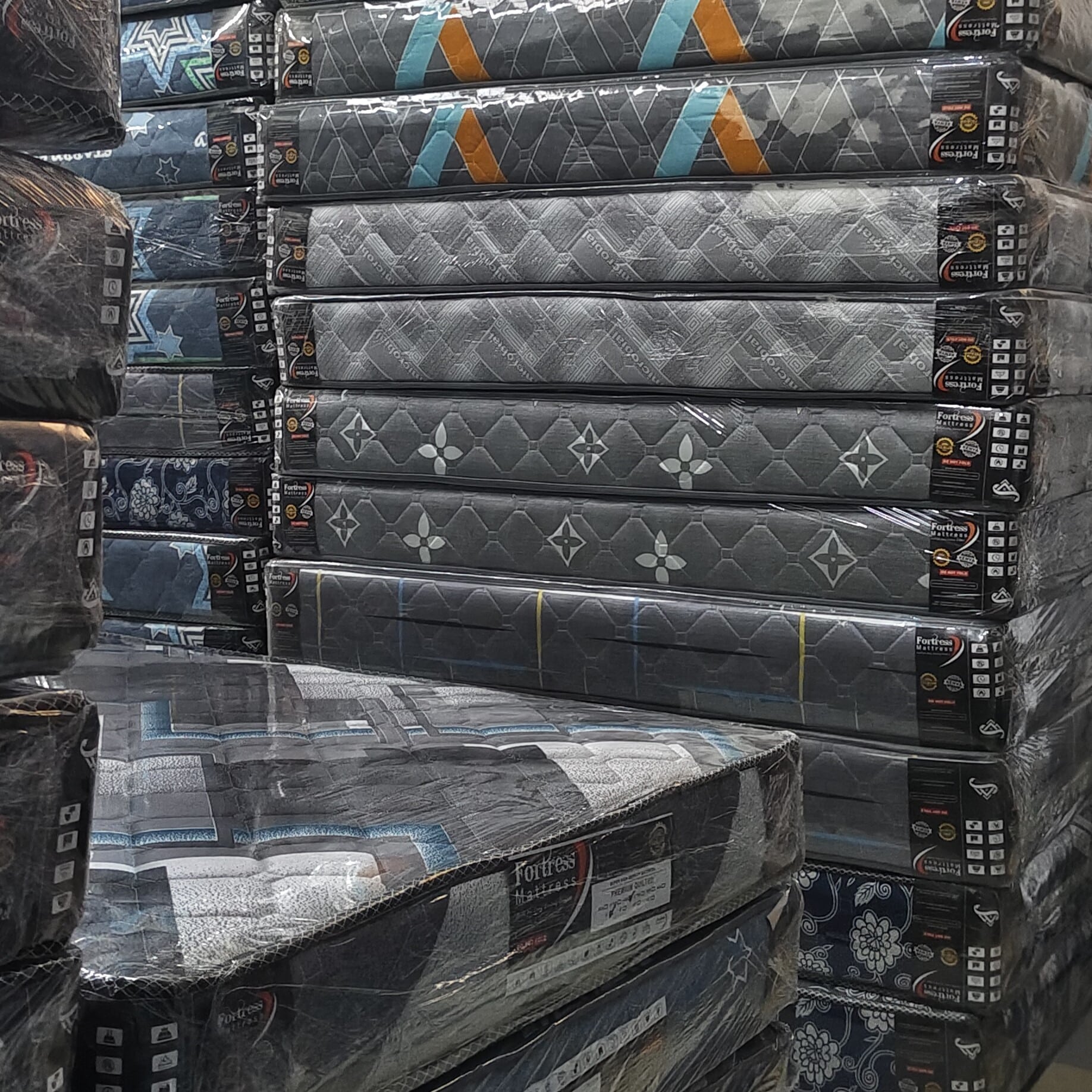 Fortress Premium Mattress [Greyish 09] - Orthopedic - Long Lasting - High Density- High Quality - Quilted Mattress