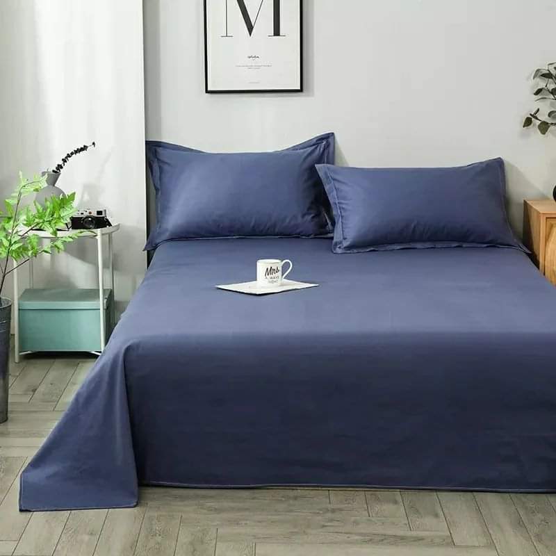 6x6 Luxury Cotton Bedsheet Set (2pc Bedsheets + 2pc Pillowcases) - Random Color Dispatch