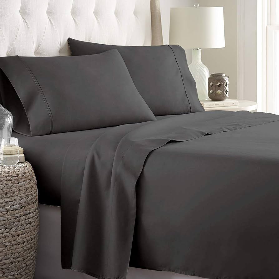 6x6 Luxury Cotton Bedsheet Set (2pc Bedsheets + 2pc Pillowcases) - Random Color Dispatch