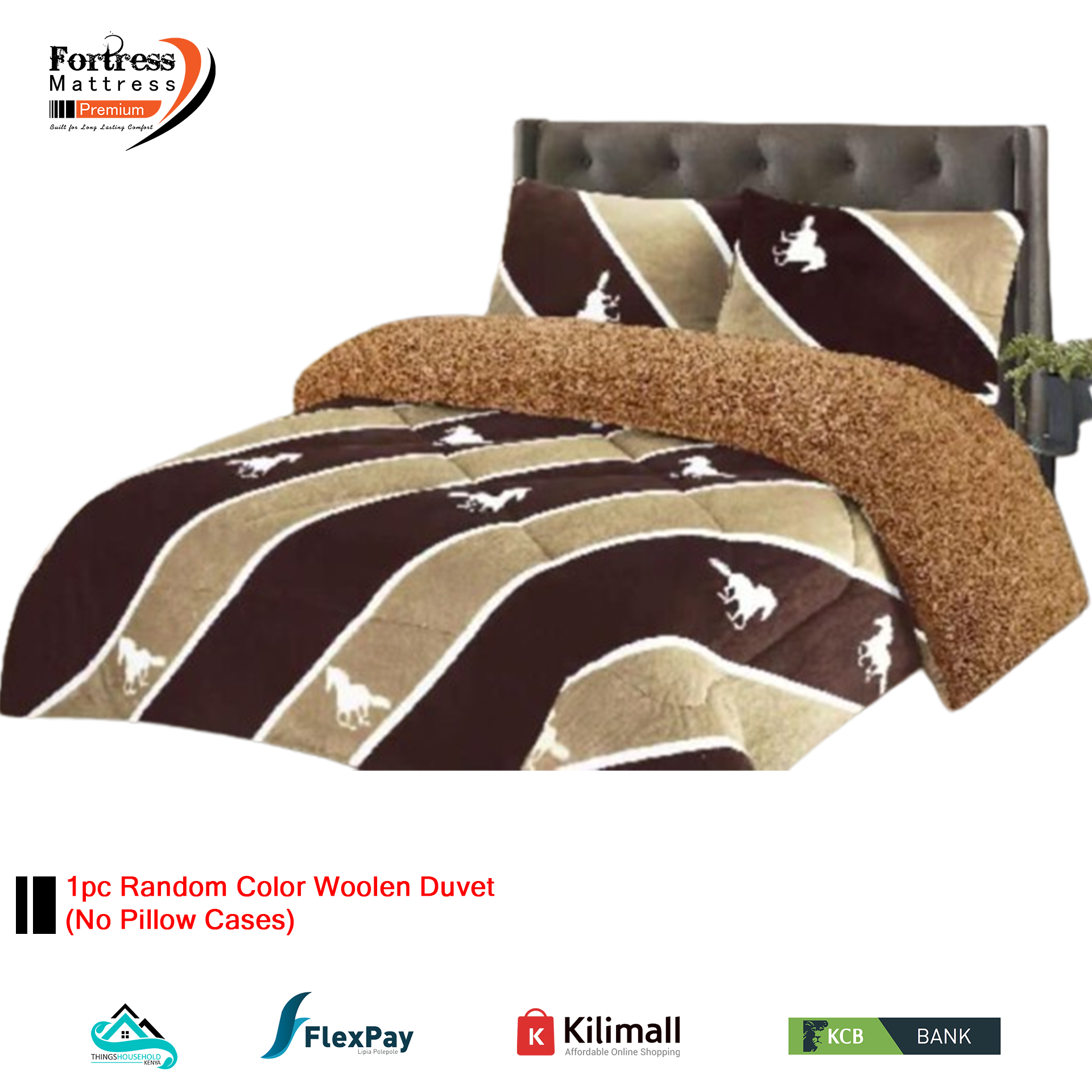 Luxury Woolen Duvet Warm Blanket 5x6 - Random Color Dispatch