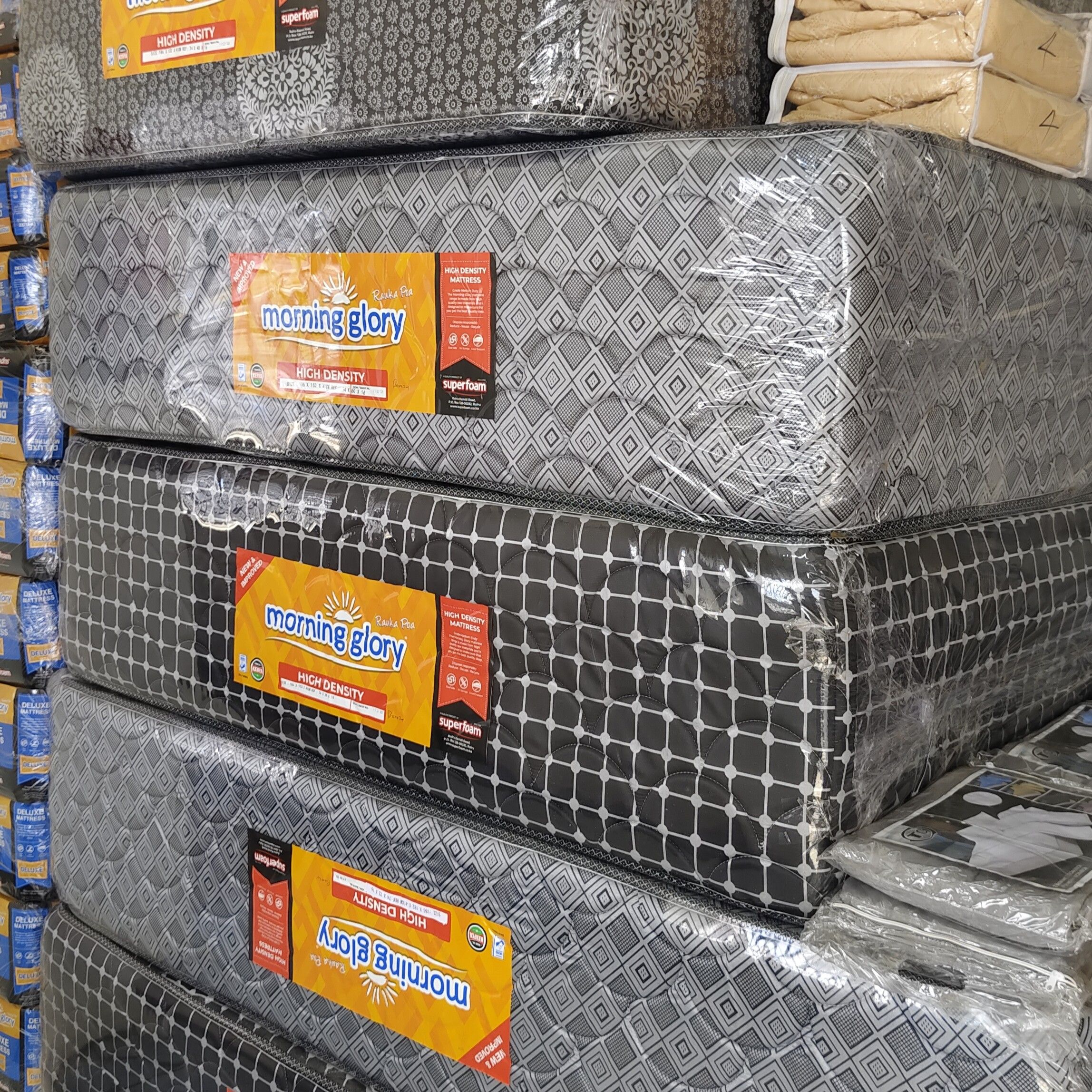 High Density Foam Quilted Mattress - Random Color Dispatch - Firm Support Mattress - Pressure-Relieving Comfort-Focused - Morning Glory