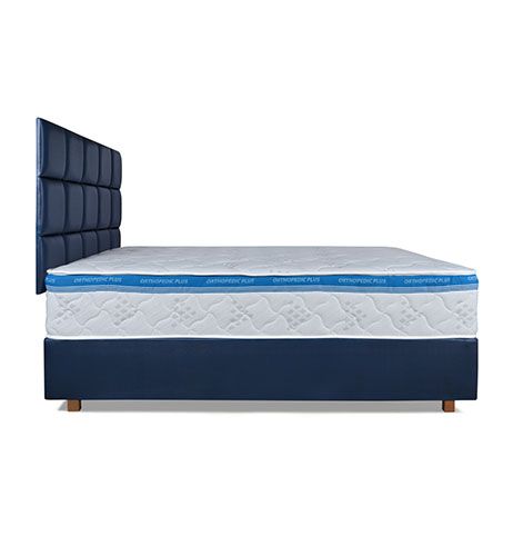 OrthoBliss Spring Mattress 12-Inch Random Color Dispatch Bonnel Spring Orthopedic with Double Pillow Top 5-Year Warranty