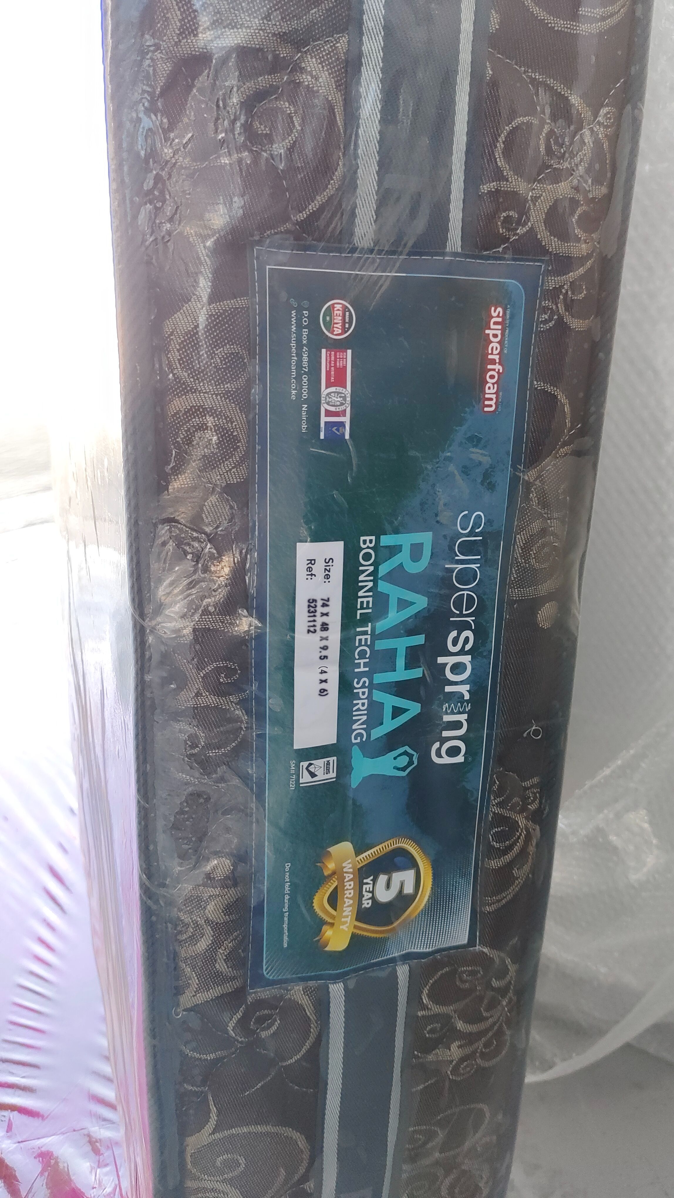 Raha Orthopedic Bonnel Spring Mattress 10-Inch - Full Body Spinal Support & Back Pain Relief