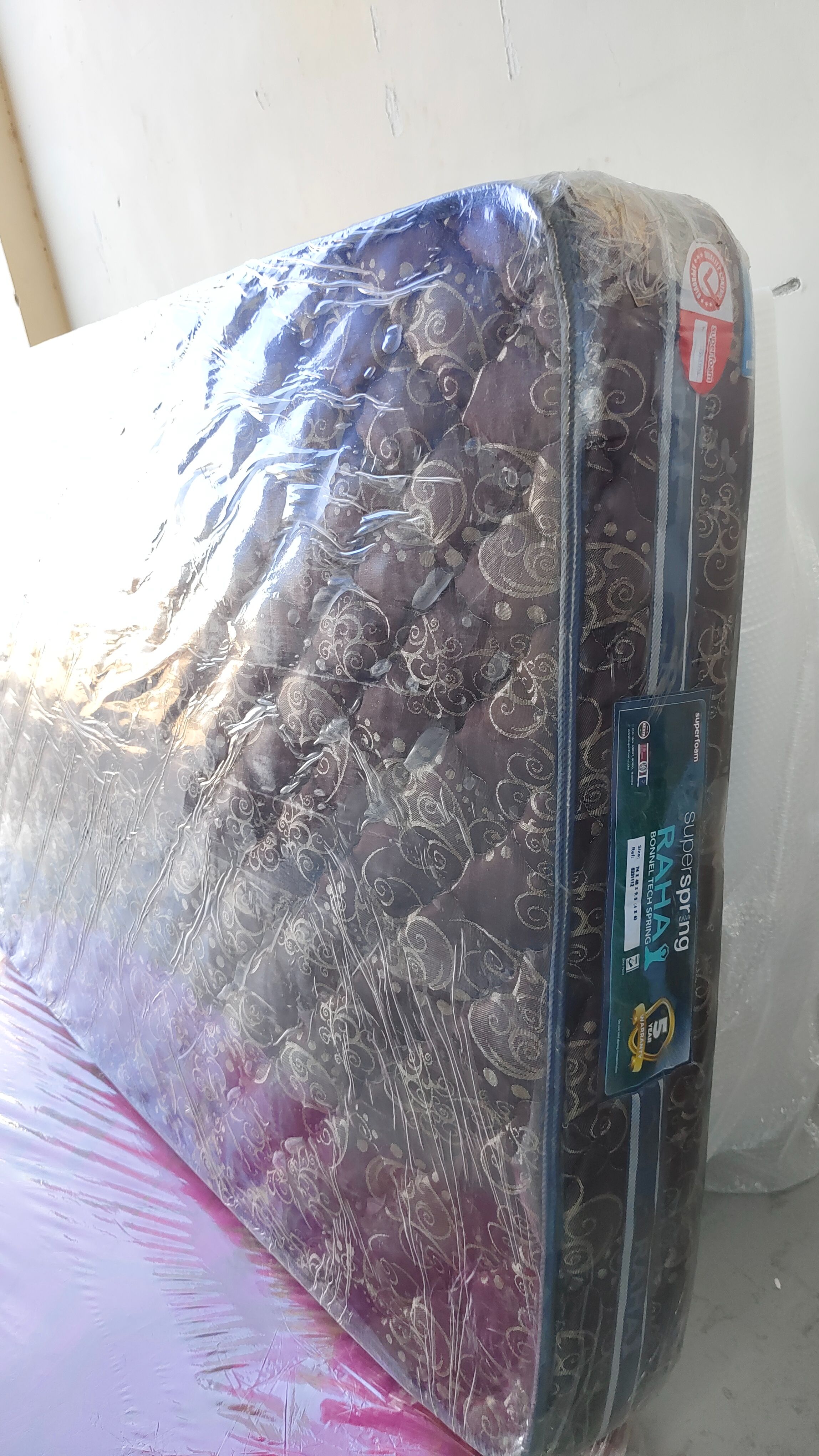 Raha Orthopedic Bonnel Spring Mattress 10-Inch - Full Body Spinal Support & Back Pain Relief