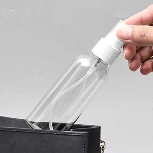 OFFER!!! 50ml Empty Plastic Transparent Refillable Fine Mist Spray Bottle/Atomizer spray bottle/perfume travelling bottle/Mist Pump and Cap, for Home/Travel/Beauty/Makeup/Sanitizer
