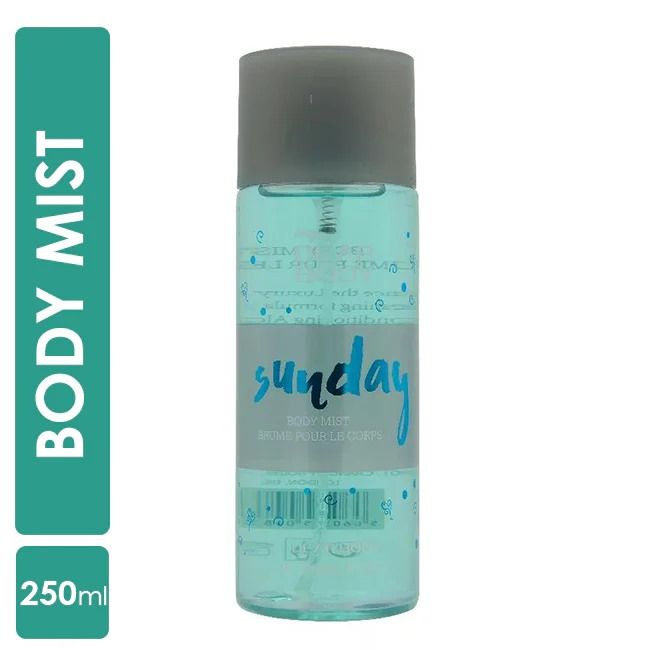 Dear Body Sunday 250 ML | Unisex Body Fragrance Mist | Refreshing & Long-Lasting Scent | for All Day Freshness | (Sunday)