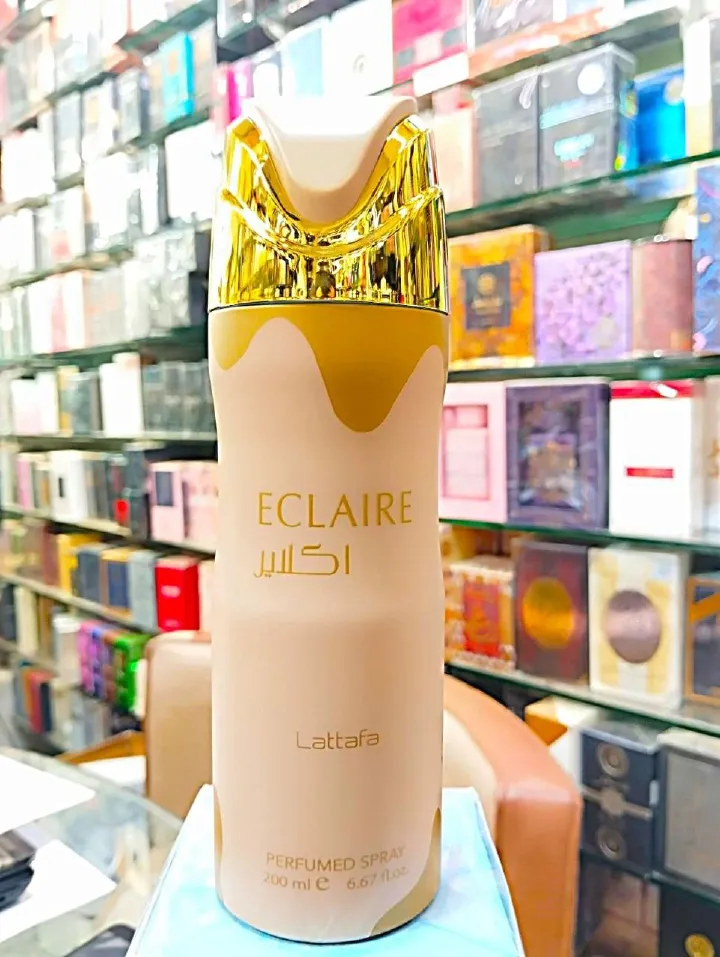 Eclaire Body Spray 200ML by Lattafa for Women – Elegant, Long-Lasting Feminine Fragrance with Sweet and Soft Notes – Daily Wear Mist