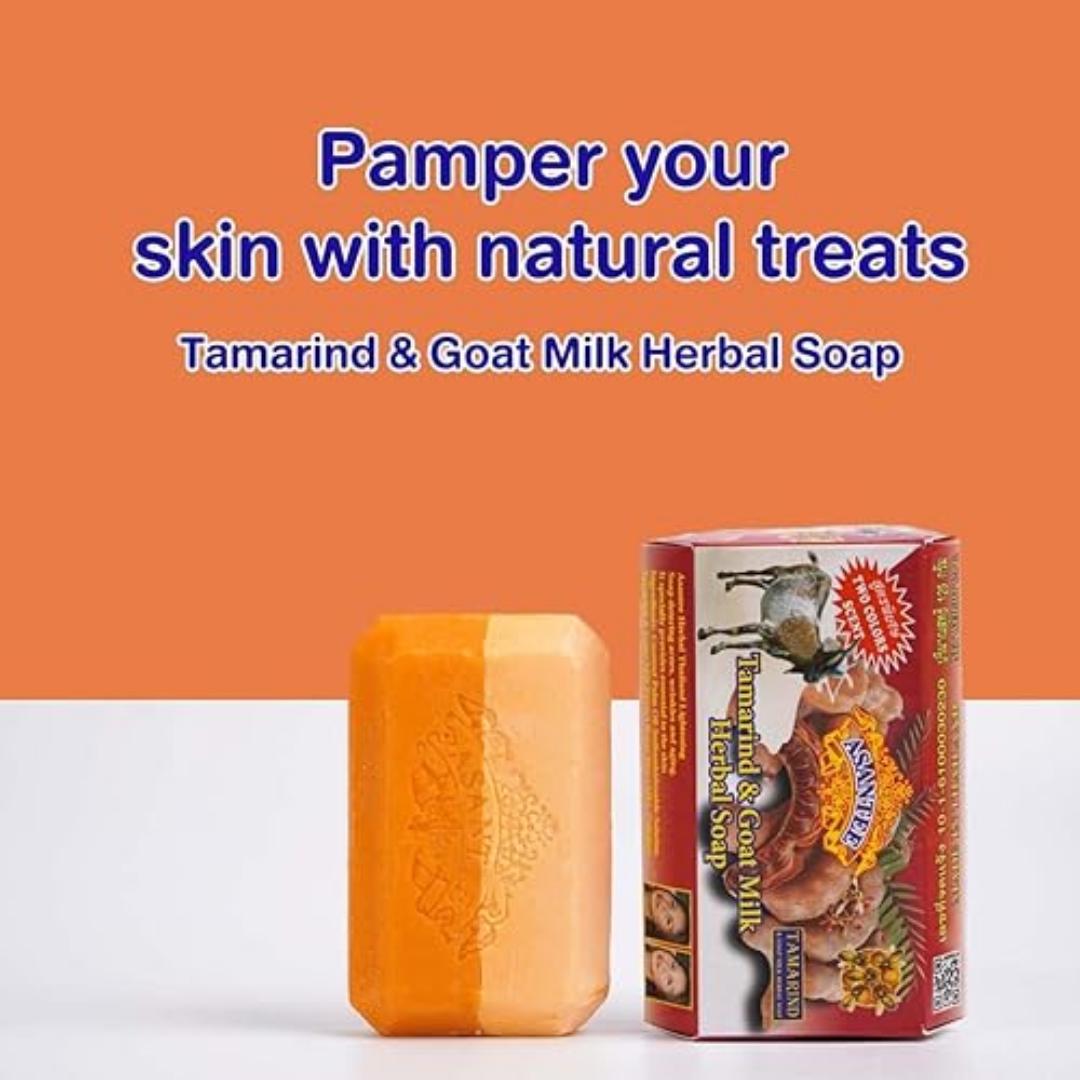 ASANTEE TAMARIND & GOAT MILK HERBAL SOAP 125 G/ASANTEE TAMARIND & GOAT MILK HERBAL SOAP