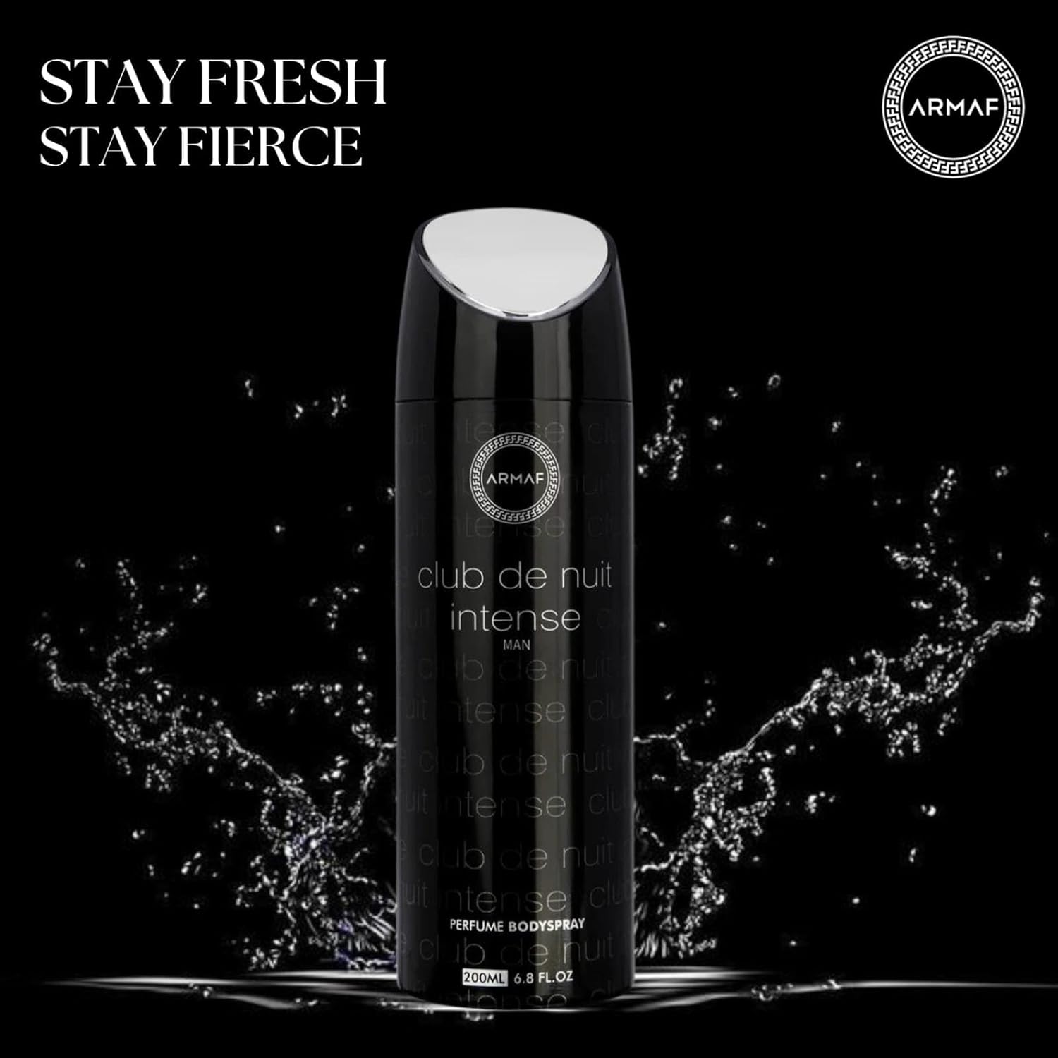 Armaf Club De Nuit Intense for Men Parfume Bodyspray Spray, 6.8 Ounce / 200 ml