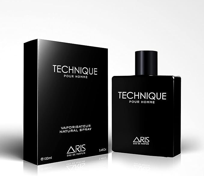 Aris Technique Perfume – 15ml Mini, 100ml EDP & 200ml Body Spray | Invigorating Spicy-Floral Blend with Warm Woods & Sandalwood Base (Each Sold Separately from Selection)