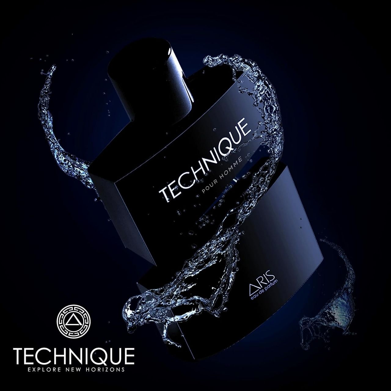 Aris Technique Perfume – 15ml Mini, 100ml EDP & 200ml Body Spray | Invigorating Spicy-Floral Blend with Warm Woods & Sandalwood Base (Each Sold Separately from Selection)