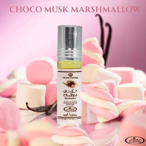 Al Rehab Choco Musk Marshmallow Perfume Oil – 6 ml | Sweet Chocolate & Creamy Vanilla Fragrance | Long-Lasting Unisex Attar