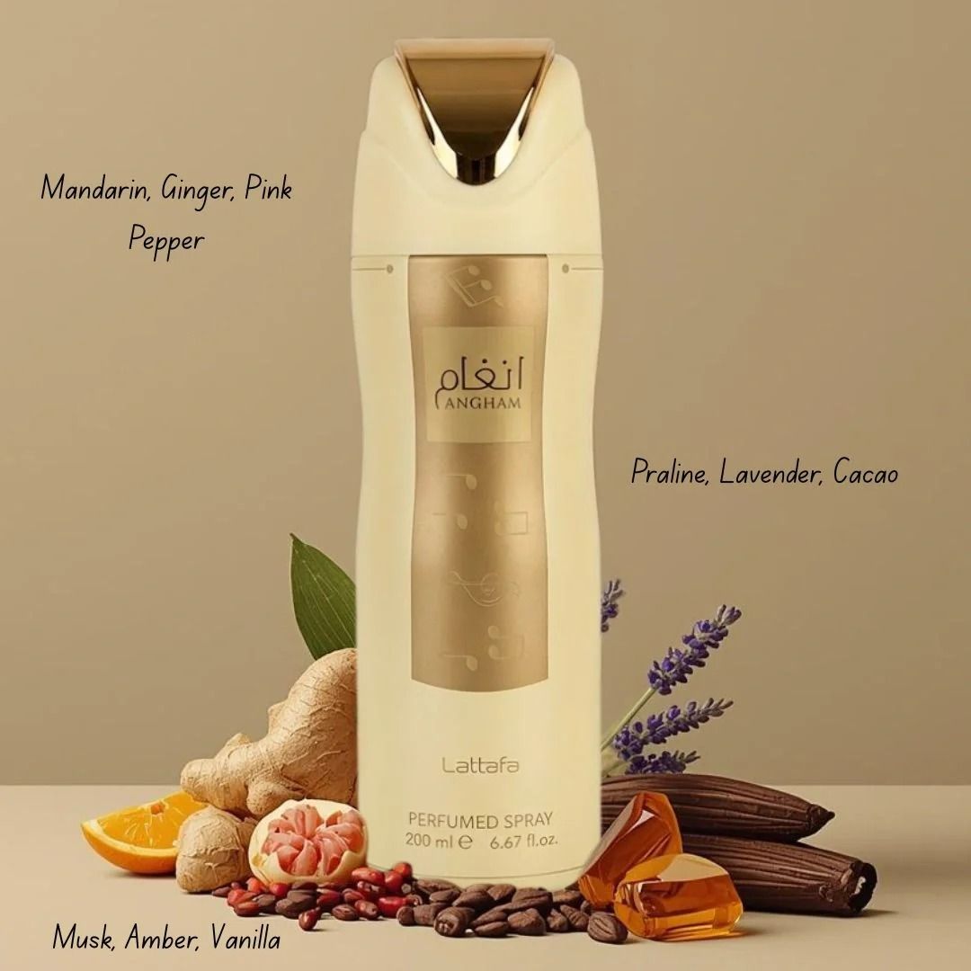Angham Deodorant / Body Spray 200ml by Lattafa: