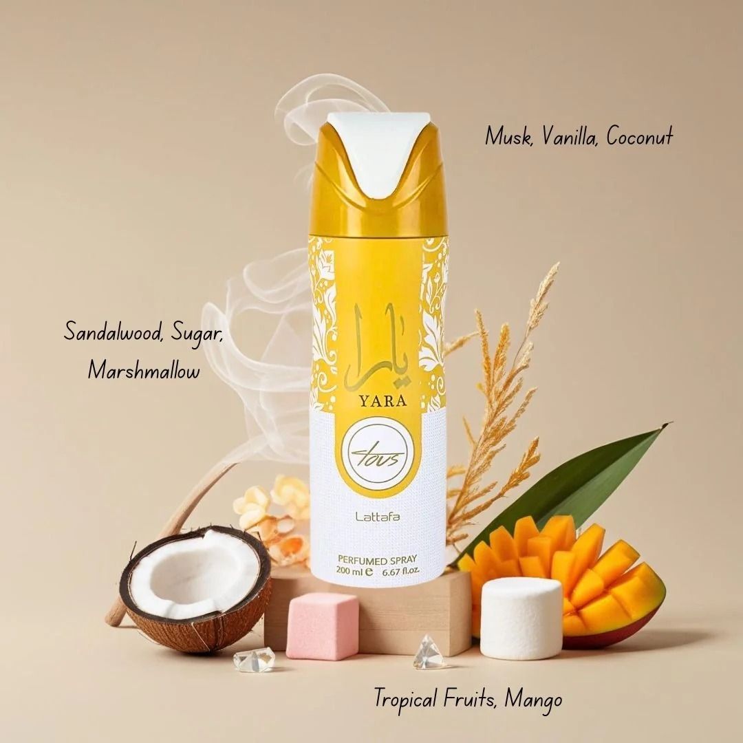 Yara / Yara Tous / Mayar / Mayar Cherry / Khamrah / Khamrah Qahwa / Asad / Ajwad / Ameerat Al Arab / Hayaati / Fakhar / Badee Al Oud / Amethyst / Sublime / Honor & Glory / Ana Abiyedh / Qaed Al Fursan