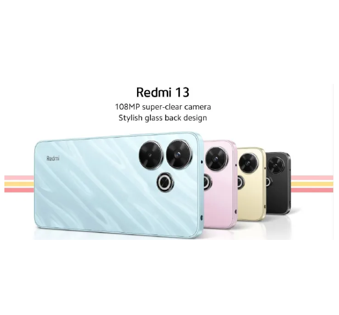 [NEW ARRIVAL] XIAOMI Redmi 13 6.79" 128GB + 6GB RAM 108MP AI Super Camera 5030mAh octa core mediateck helio G91 Dual Sim Smartphones Phones