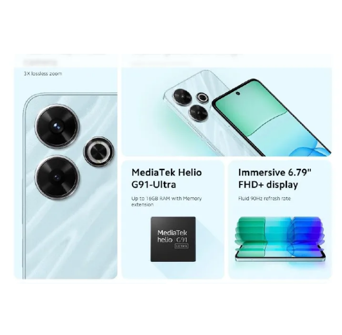 [NEW ARRIVAL] XIAOMI Redmi 13 6.79" 128GB + 6GB RAM 108MP AI Super Camera 5030mAh octa core mediateck helio G91 Dual Sim Smartphones Phones
