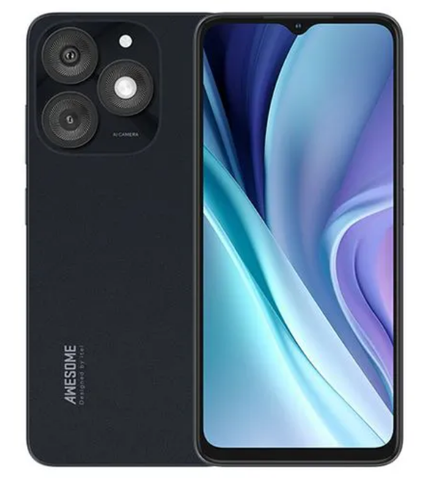 [Anniversarry Sale] Itel A50 64GB+(2+4)6GB RAM 6.6" Screen Phone Dual SIM 8MP+5MP Camera 5000mAh Baterry Fingerprint And Face Unlock Smart Phones