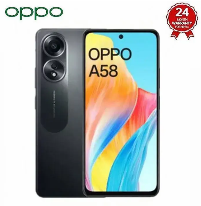 BRAND NEW OPPO A58 8GB RAM +128GB ROM 6.72" 90Hz FHD+ Display 50MP Camera Dual Stereo Speakers 33W 5000mAh Type-C Charge Android 13 Side Fingerprint Unlock Smart Phones