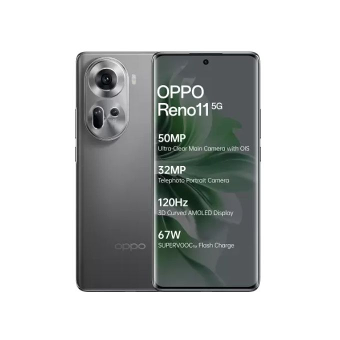 [Anniversary Offer] Oppo Reno 11 5G 12GB+256GB 6.7" HDR10+ 120Hz AMOLED Display 50MP Camera MTK Dimensity 7050 5000mAh Battery 67W Fast Charging Android Smartphone