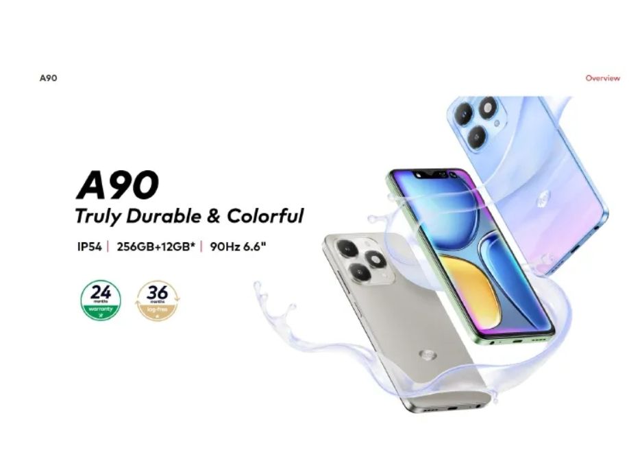 [Anniversary Offer]  Itel A90 128GB+Upto 9GB (4+5) GB Expandable 6.74" 120Hz Smooth Display 50MP+13MP Cameras 5000mAh Battery Android 15 Fingerprint Unlock Android Smart Phone