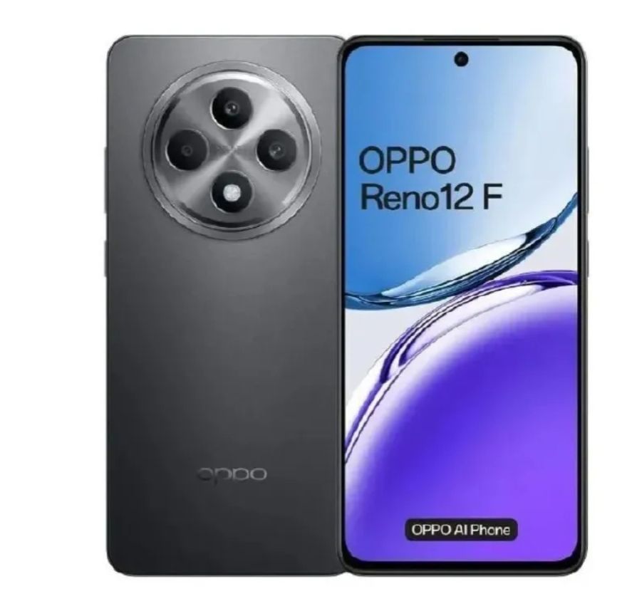 [Brand New] Oppo Reno 12F 4G 8GB+256GB 6.67 Inches AMOLED 120Hz Display 50MP+32MP Front and Back Camera 5000mAh Battery 45W Fast Charge IP64 Dust Water Resistant Smart Phone