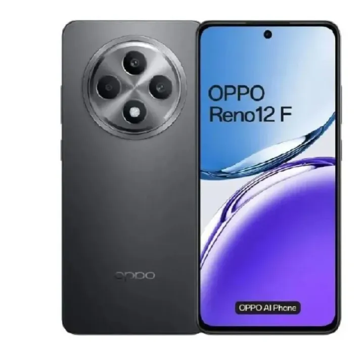 [Brand New] Oppo Reno 12F 4G 8GB+256GB 6.67 Inches AMOLED 120Hz Display 50MP+32MP Front and Back Camera 5000mAh Battery 45W Fast Charge IP64 Dust Water Resistant Smart Phone