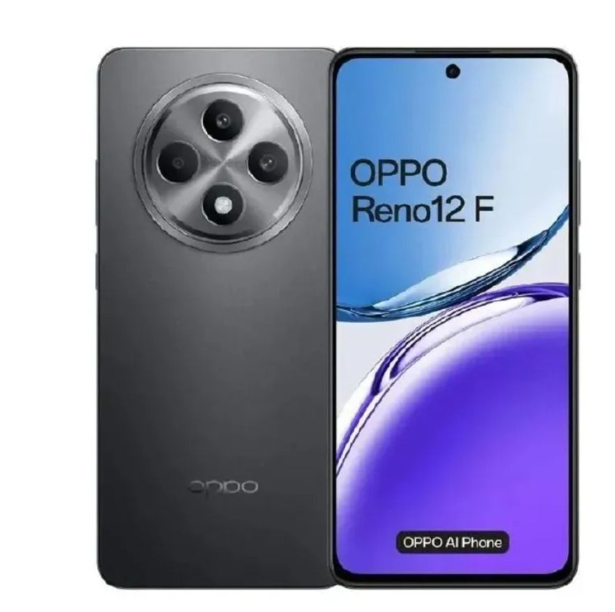 [Brand New] Oppo Reno 12F 4G 8GB+256GB 6.67 Inches AMOLED 120Hz Display 50MP+32MP Front and Back Camera 5000mAh Battery 45W Fast Charge IP64 Dust Water Resistant Smart Phone