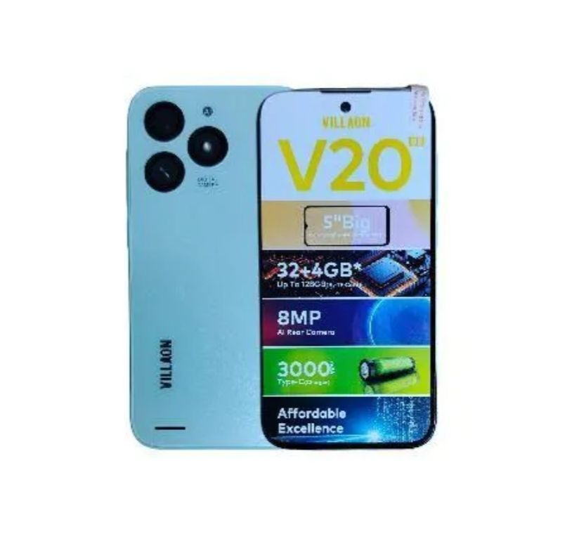 Brand New VILLAON V20 SE 5.0" 4GB RAM+32GB Storage 8MP Camera-3000mAh Dual Sim Smart Phones Phone