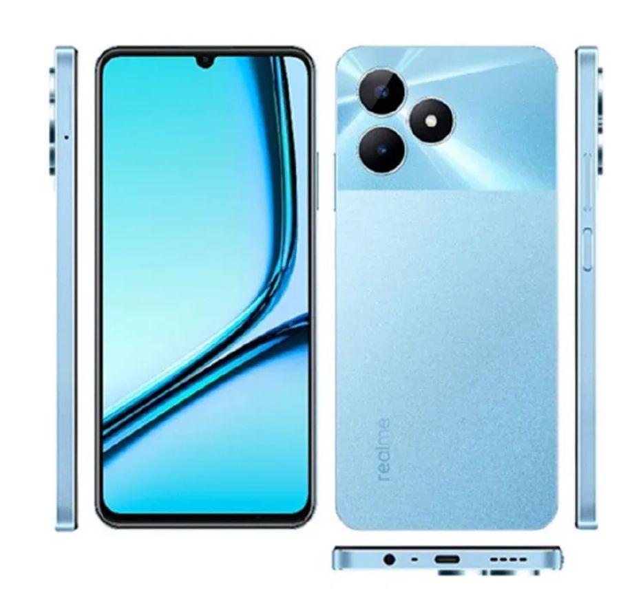 [Anniversary Sale] Brand New Realme Note 50 64GB ROM +3GB RAM 6.74" 90Hz Type-C 3-Card Slot Ultra Slim Side Fingerprint Smart Phones phone