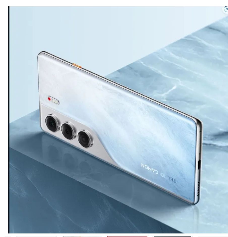 Tecno Camon 40 256GB ROM+8GB RAM 6.78" 120Hz AMOLED Display 50MP+50MP Camera Corning Gorrila Glass 7i IP68/69 Dust/Water Resistant 5200mAh Battery MTK Helio G100 Ultimate Smartphone