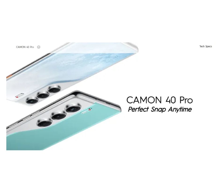 Tecno Camon 40 128GB+16(8+8)GB RAM 6.78" AMOLED 120Hz Screen MTK Helio G100 Ultimate 45W 5200mAh 50MP Dual Speaker Android 15 Smart Phones Dual Sim phone