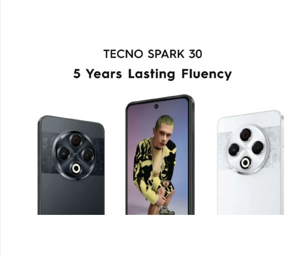 TECNO SPARK 30 128GB +8GB(+8GB Extended RAM) 6.78"  64MP Camera MTK Helio G91 IP64 Waterproof 5000mAh Smart Phones 4G-Dual SIM Side Fingerprint phone