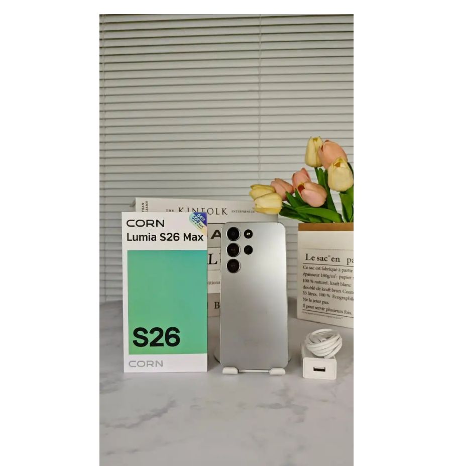 [New Launch] Corn Lumia S26 Max 64GB+5(2+3)GB 6.67"HD 60Hz Large 5000mAh Battery Dual Sim Card SmartPhone Side-Mounted Fingerprint Face Unlock 13MP Ultra Camera 8MP Android Smartphone