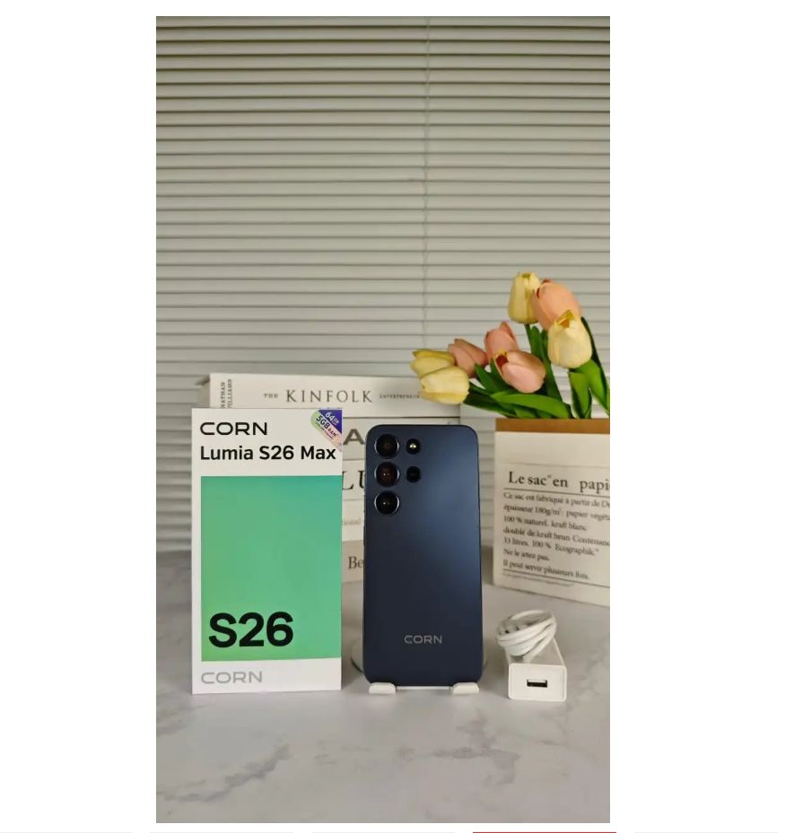 [New Launch] Corn Lumia S26 Max 64GB+5(2+3)GB 6.67"HD 60Hz Large 5000mAh Battery Dual Sim Card SmartPhone Side-Mounted Fingerprint Face Unlock 13MP Ultra Camera 8MP Android Smartphone