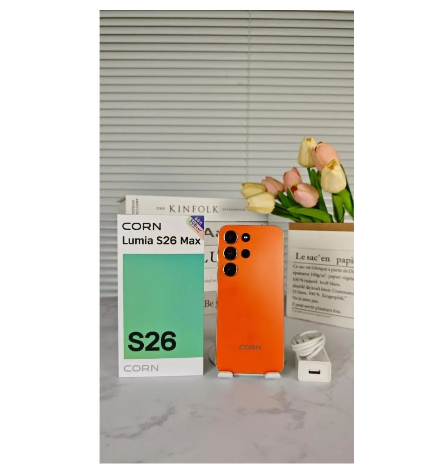 [New Launch] Corn Lumia S26 Max 64GB+5(2+3)GB 6.67"HD 60Hz Large 5000mAh Battery Dual Sim Card SmartPhone Side-Mounted Fingerprint Face Unlock 13MP Ultra Camera 8MP Android Smartphone