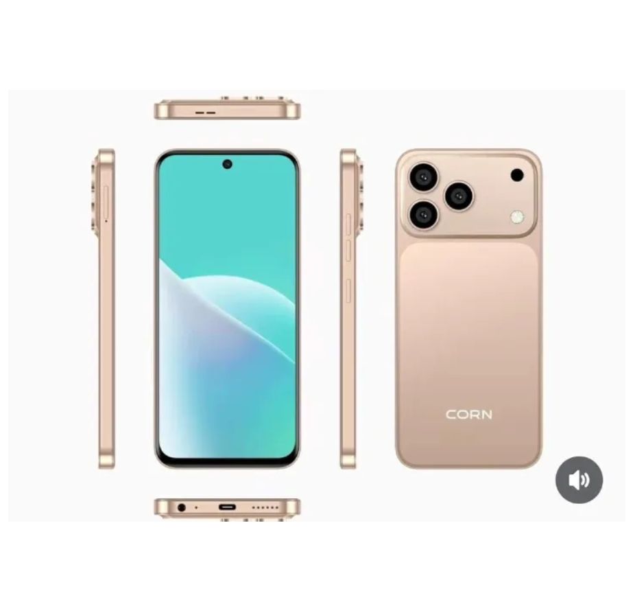 [New Launch] Corn Mega 100 Max 64GB+5(2+3)GB 6.67"HD 60Hz Large 5000mAh Battery Dual Sim Card SmartPhone Side-Mounted Fingerprint Face Unlock 13MP Ultra Camera 8MP Android Smartphone