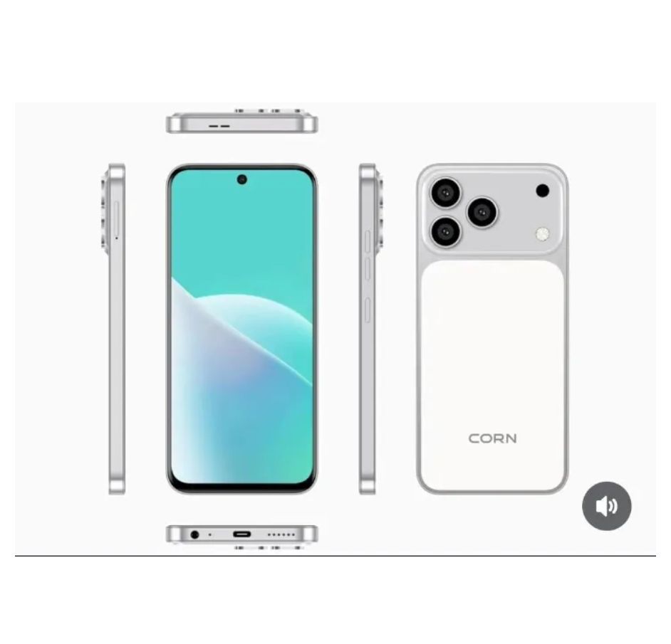 [New Launch] Corn Mega 100 Max 64GB+5(2+3)GB 6.67"HD 60Hz Large 5000mAh Battery Dual Sim Card SmartPhone Side-Mounted Fingerprint Face Unlock 13MP Ultra Camera 8MP Android Smartphone