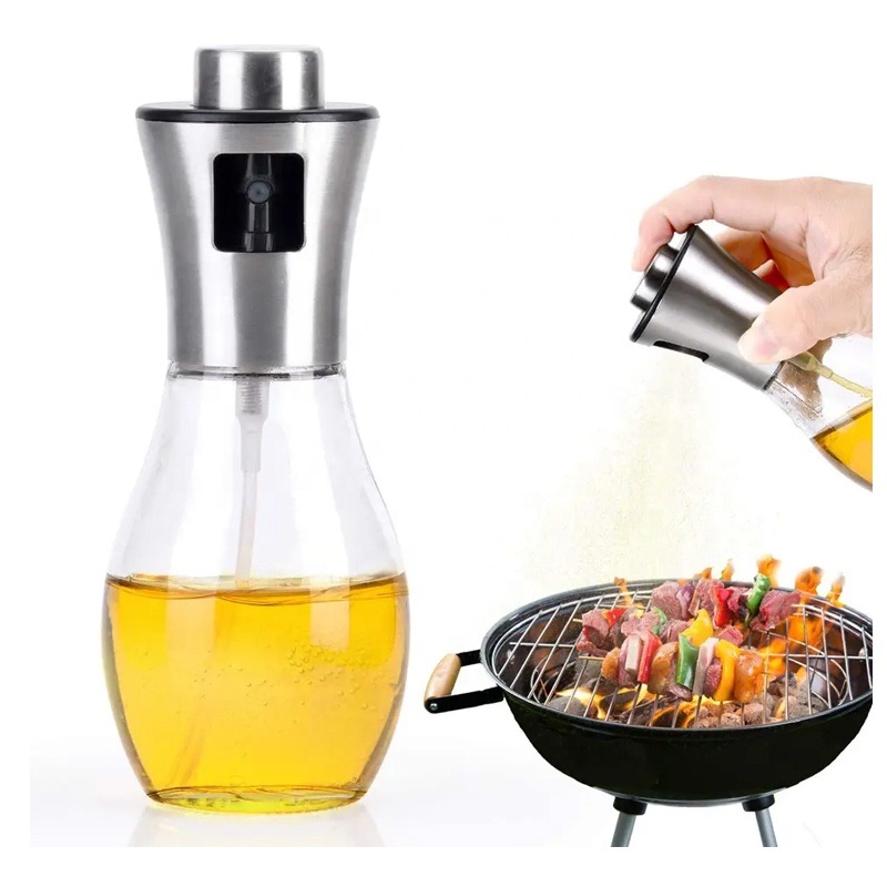 Refillable Stainless Steel Oil Spray Bottle Dispenser for Cooking – Olive Oil Mister, Vinegar Sprayer, BBQ Grill, Air Fryer, Salad Dressing, Kitchen Accessories Kenya