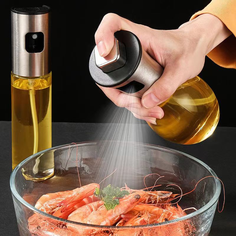 Refillable Stainless Steel Oil Spray Bottle Dispenser for Cooking – Olive Oil Mister, Vinegar Sprayer, BBQ Grill, Air Fryer, Salad Dressing, Kitchen Accessories Kenya